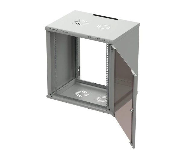 ExtraLink  Wisząca 19" 12U 600x450mm Premium jednosekcyjna (szara) - 1323244 - zdjęcie 4
